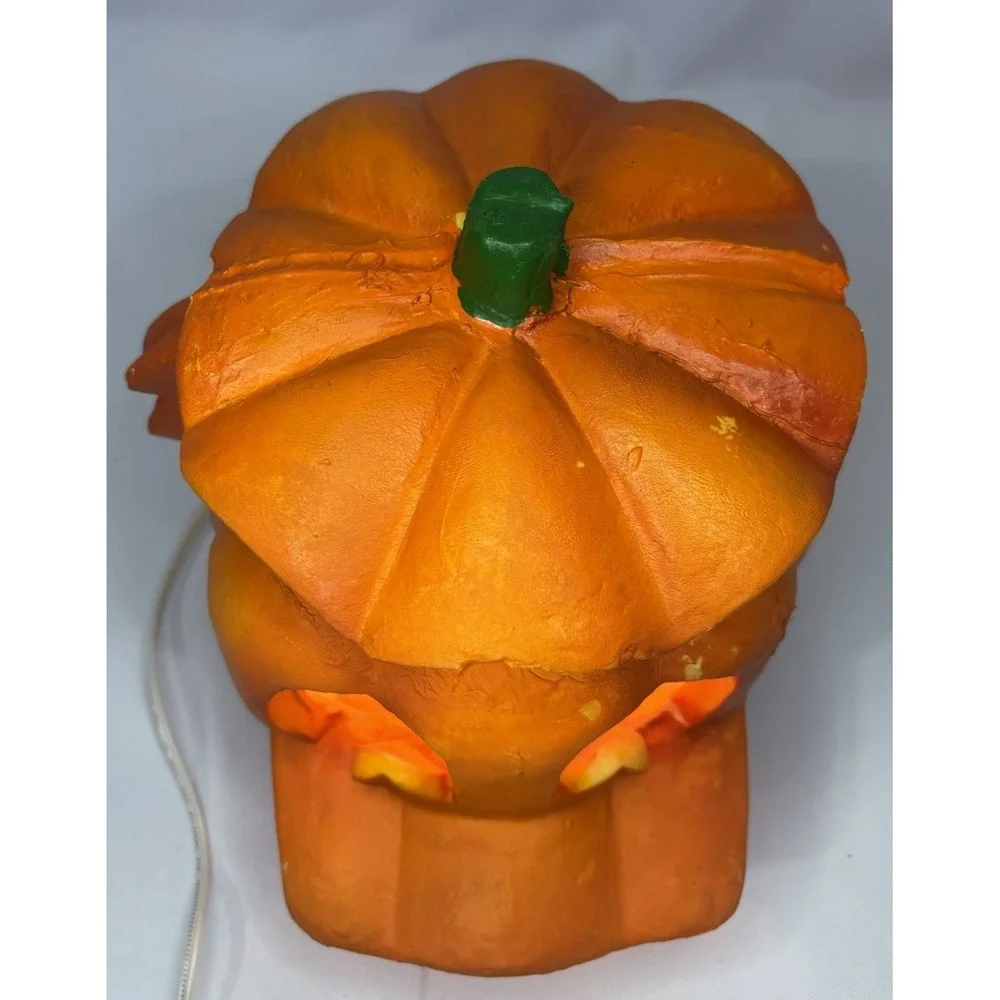 Vintage Donald Duck Disney Trendmasters Jack O Lantern Halloween Pumpkin Light‎